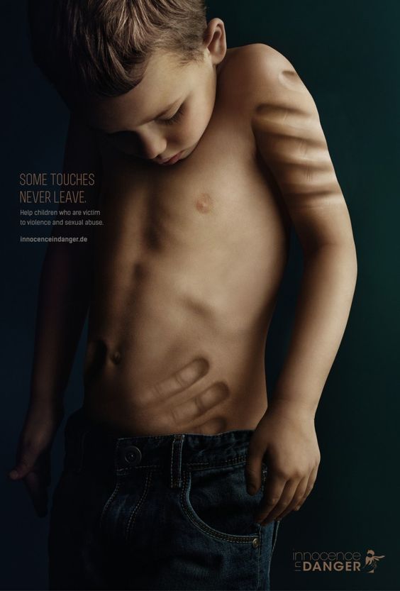 6 print ads đầy ám ảnh chống lại nạn xâm phạm tình dục trẻ em