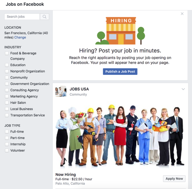 Facebook mở rộng phạm vi cho tính năng tuyển dụng tại 40 quốc gia