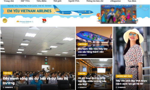 Trang nội bộ Vietnam Airlines “mở cửa” đón bạn đọc
