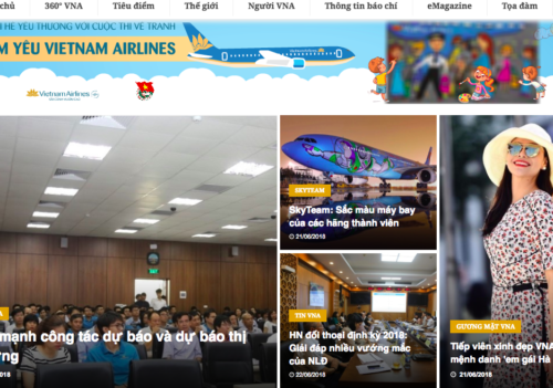 Trang nội bộ Vietnam Airlines “mở cửa” đón bạn đọc