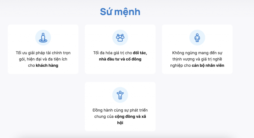 Sứ mệnh Sacombank